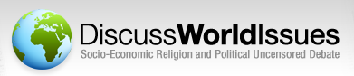 DiscussWorldIssues Banner - Socio-economic and Political Free Speech Discussion Board.