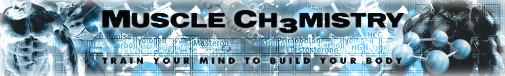 Muscle Chemistry Banner - Interactive bodybuilding site with discussions on training and chemical enhancement