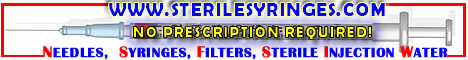 Sterile Syringes - Buy Syringes Online without a Prescription!
